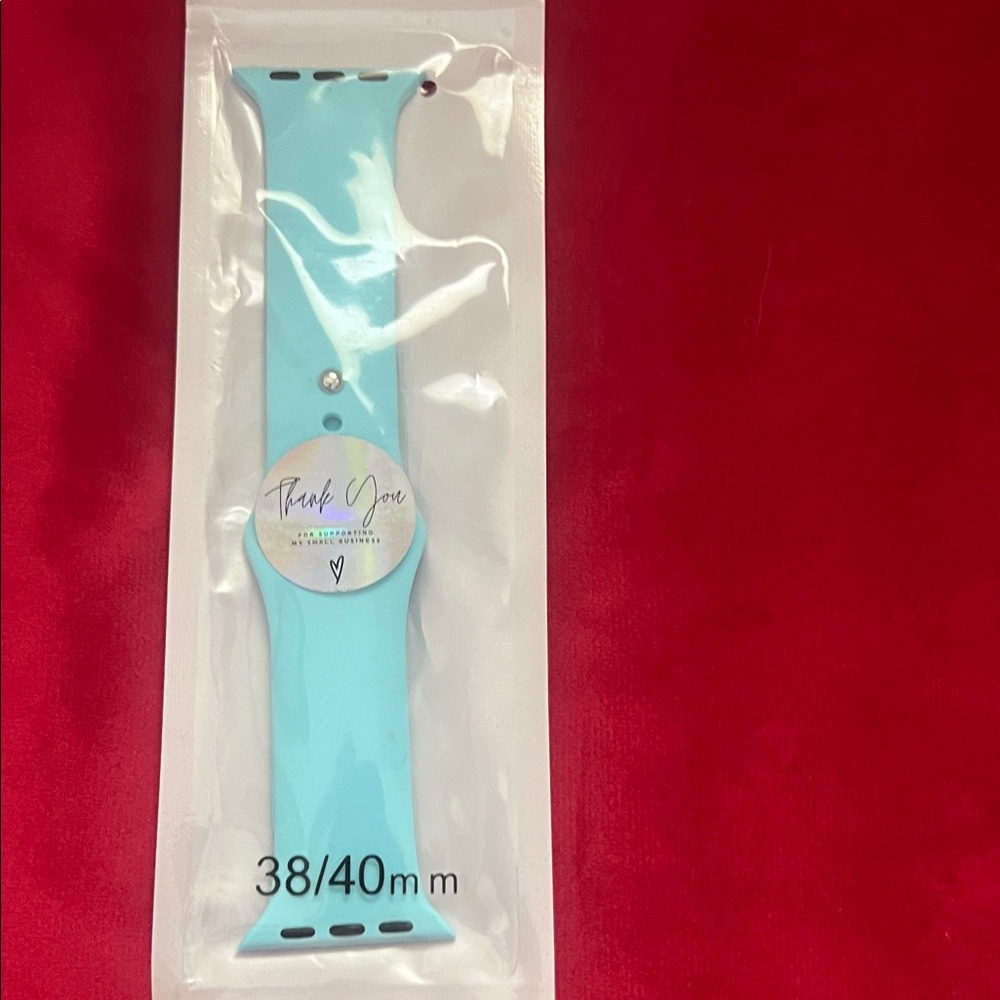 Aqua Blue Watch Band 38/40mm
